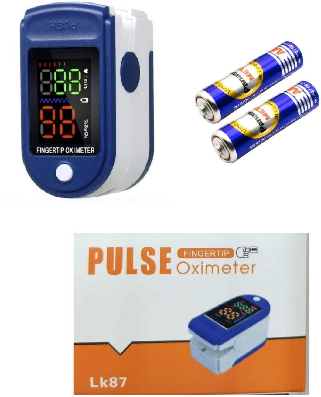 cool indians Finger Tip Oximeter Digital Pulse Reader with Color Display - Oximeter (Blue) Multi-Range Ohmmeter-picture-9