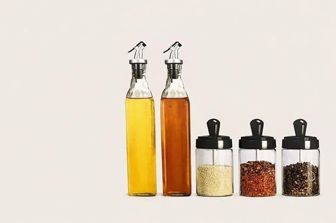 zaira 500 ml, 300 ml Cooking Oil Dispenser Set-picture-6