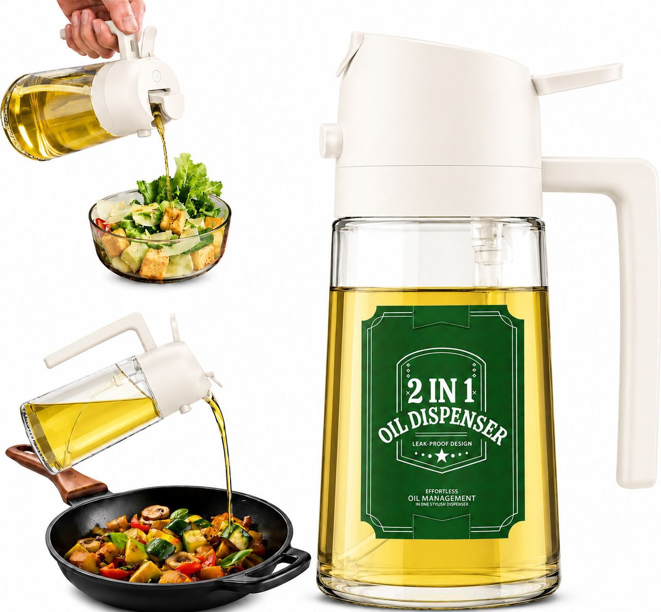 anshaura 500 ml Cooking Oil Dispenser-picture-27