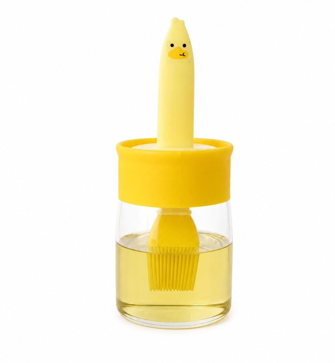 (Pack of 1) 2-in-1 Silicone Oil Dispenser Bottle with Basting Brush Plastic Bottle Stopper-image-31