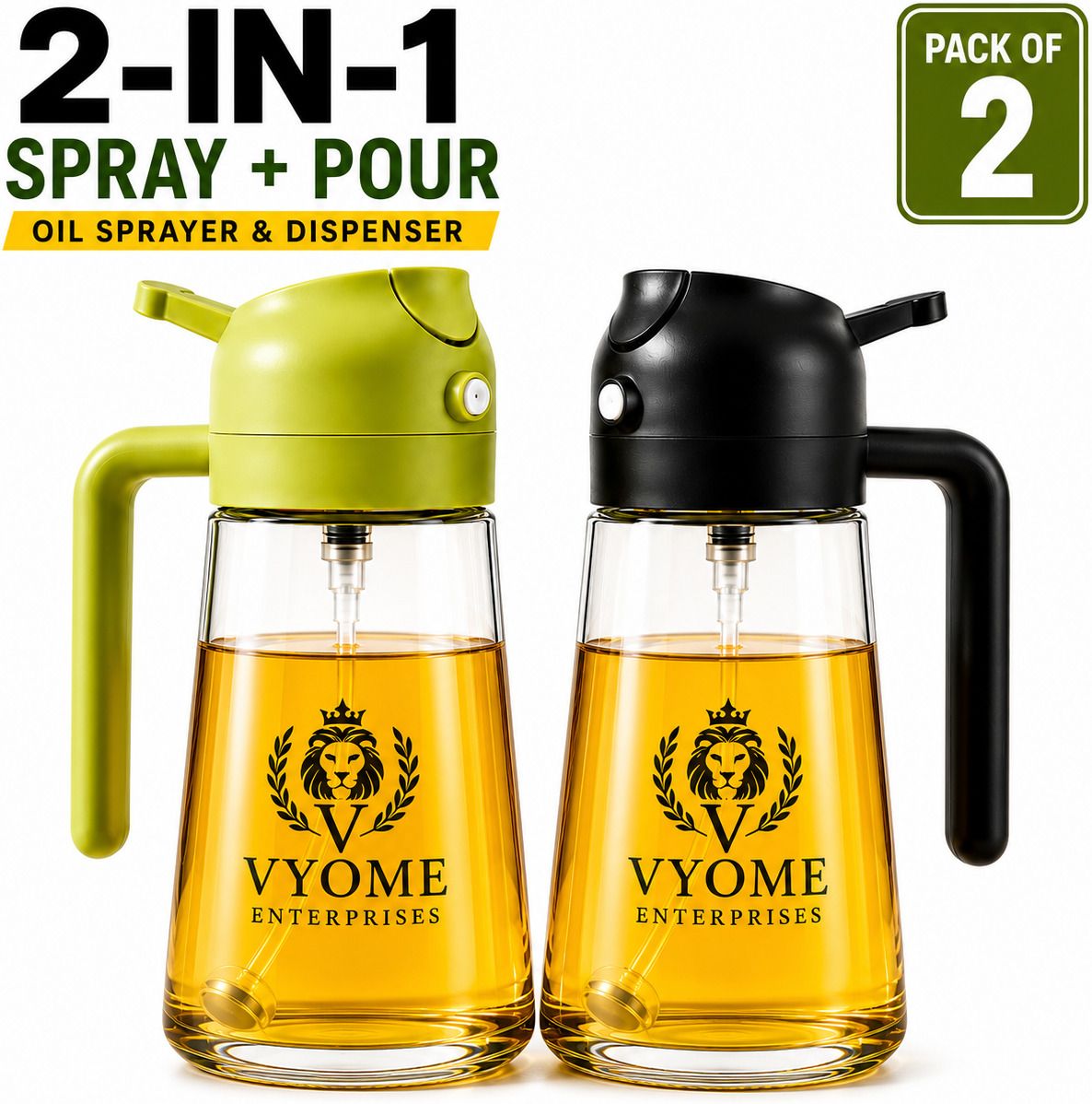 vyom enterprises 1000 ml Cooking Oil Dispenser Set-picture-26