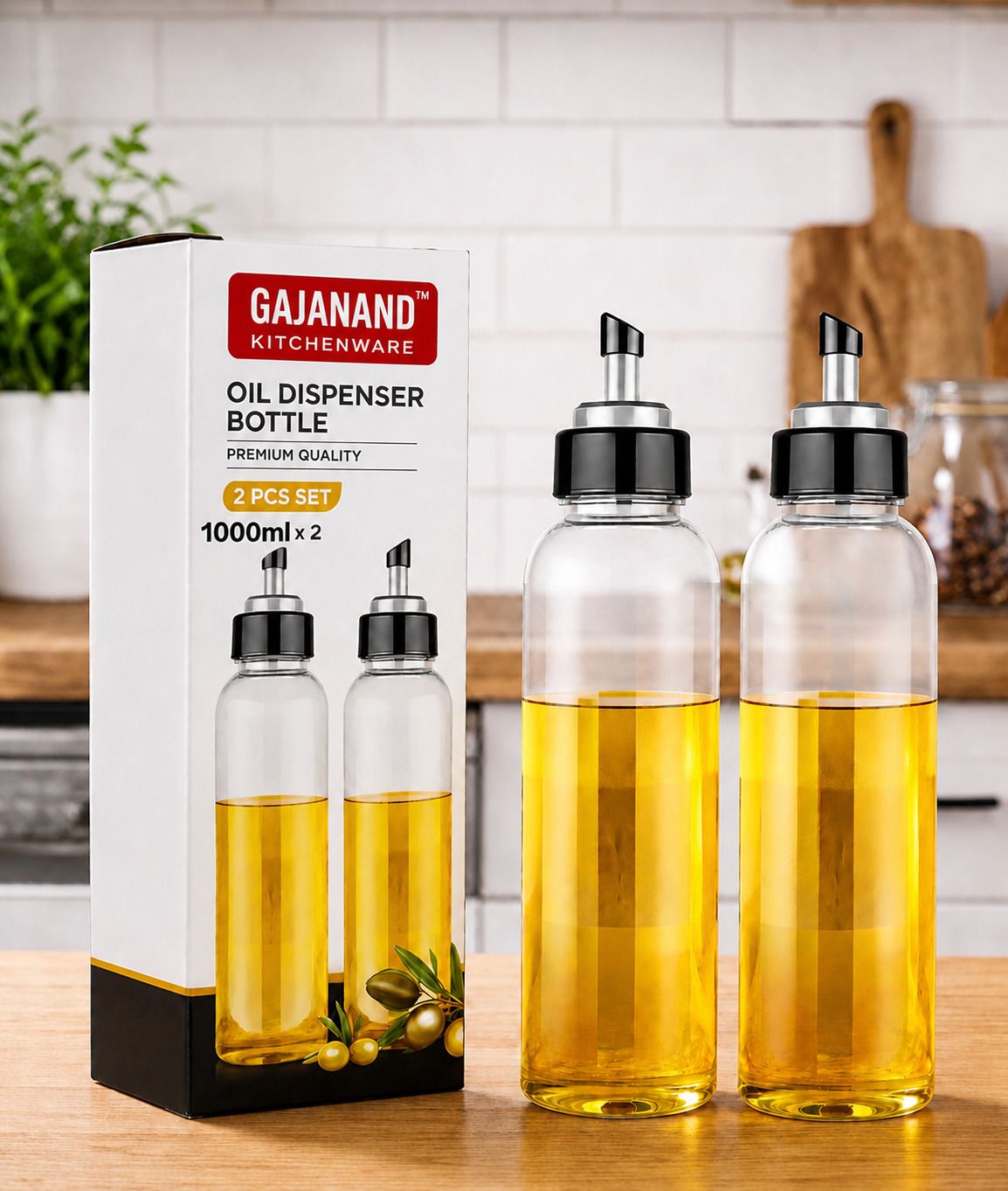 gajanand1 1000 ml Cooking Oil Dispenser Set-picture-13