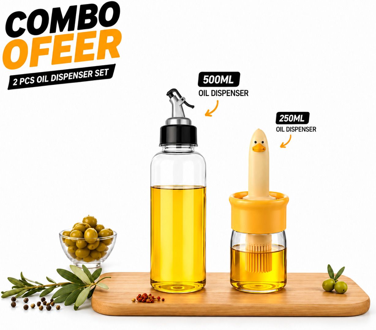 500 ml, 250 ml Cooking Oil Dispenser Set-image-42