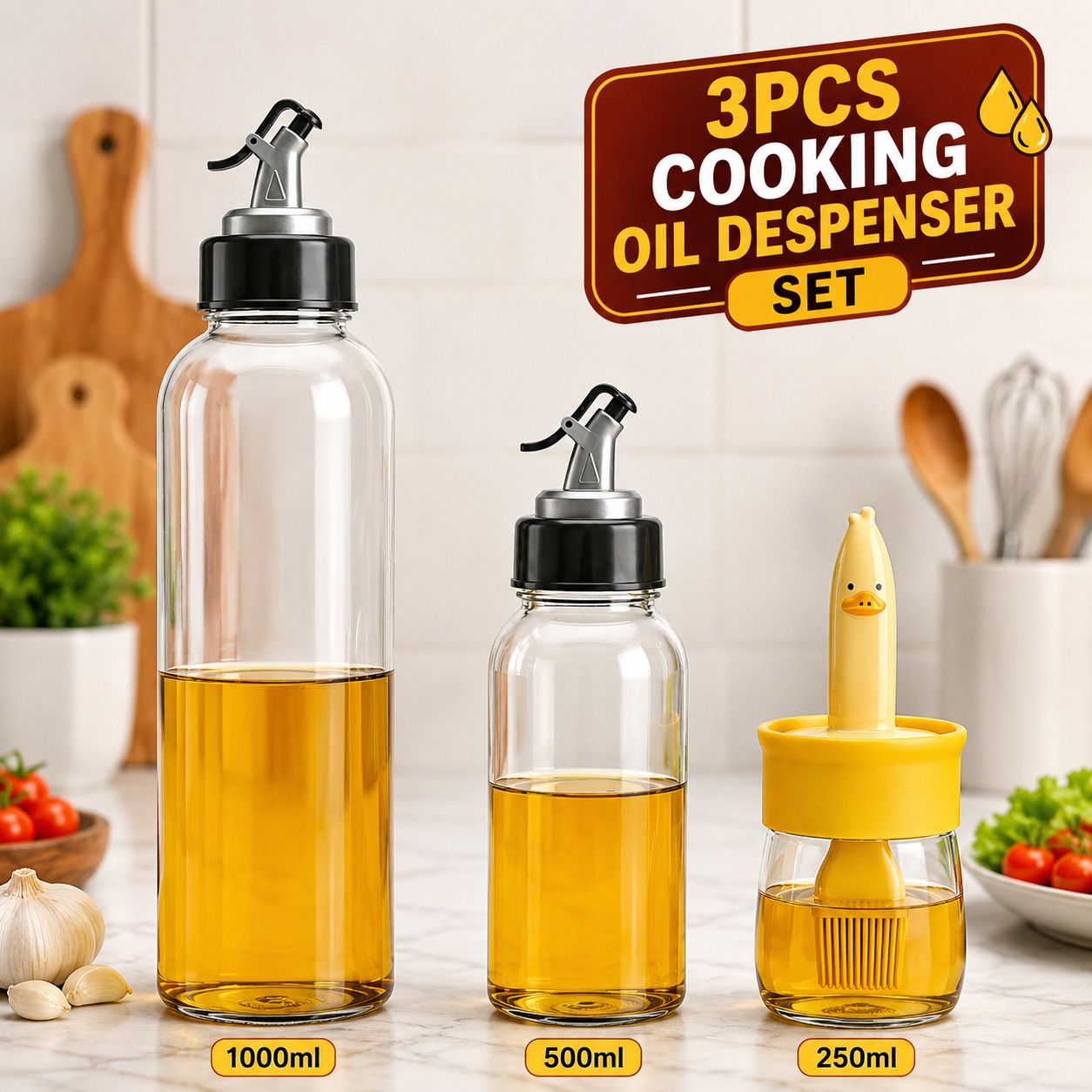 1700 ml Cooking Oil Dispenser Set-image-2