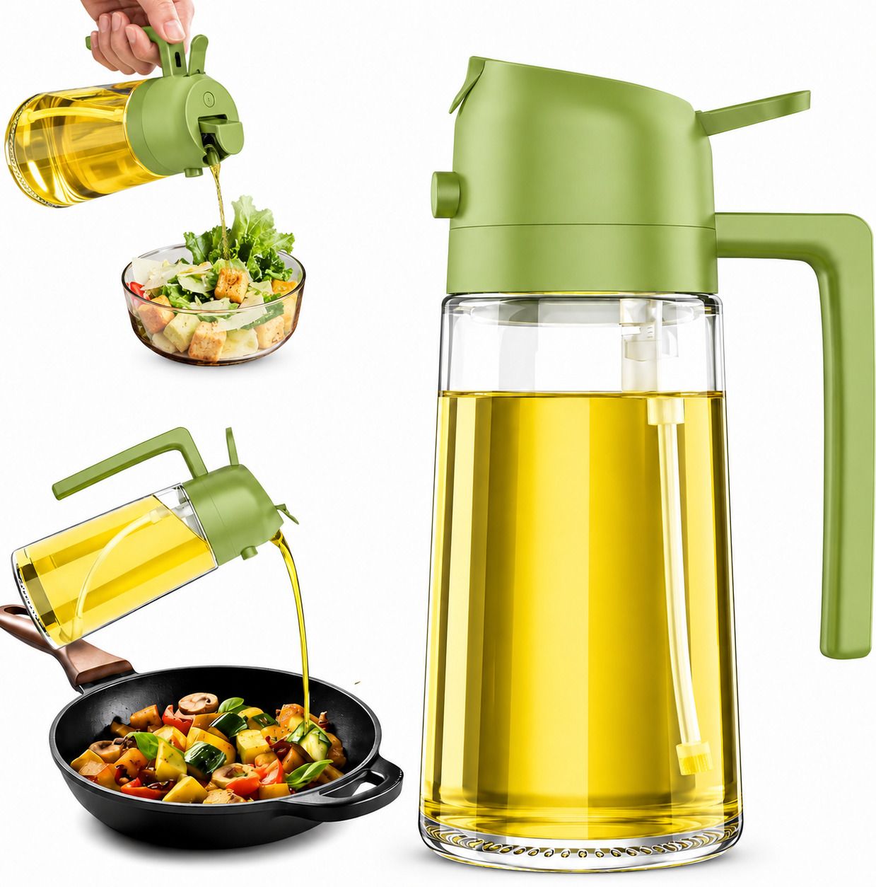 anshaura 500 ml Cooking Oil Dispenser-picture-19