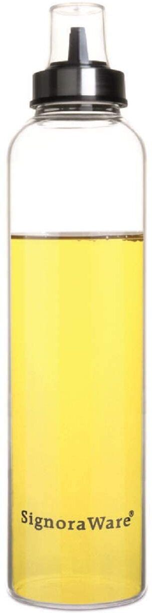 signoraware 1000 ml Glass Kitchen Bottle with Safety Cap Liquid Container Accessory Item Cooking Oil Dispenser-picture-28