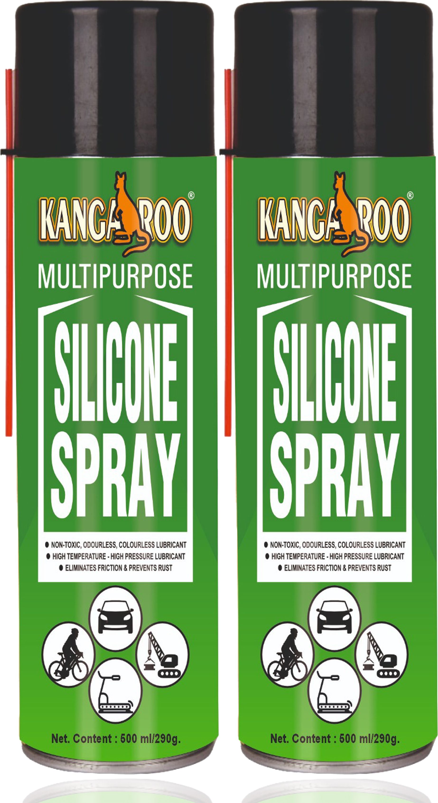 kangaroo Multipurpose Silicone Lubricant Spray, 500 ml Each Manual Sprayer-picture-37