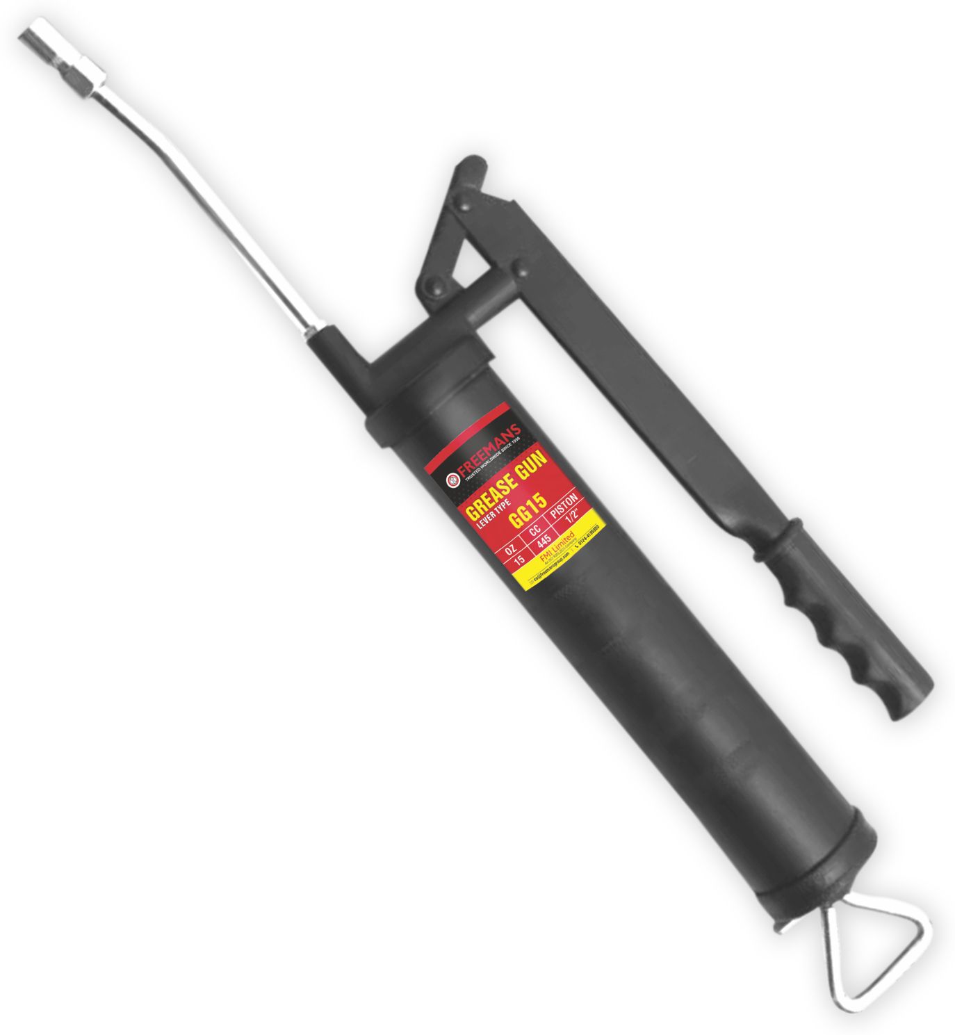 GG15 Heavy Duty Lever Type Grease Gun with Lock Lever Mechanism | 1/2" Piston Manual Pump