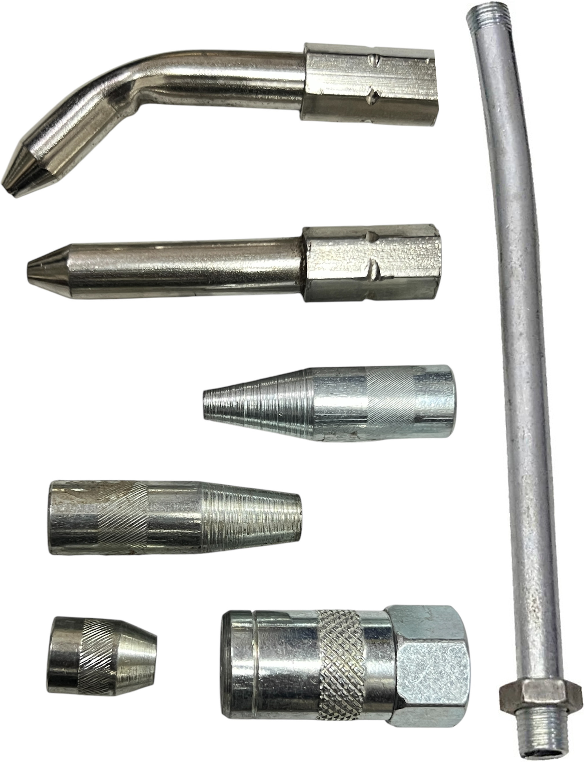 epitech mart Grease Gun Nozzle Set for Multi Purpose Use 7pcs Accessory Set Manual Pump image 1
