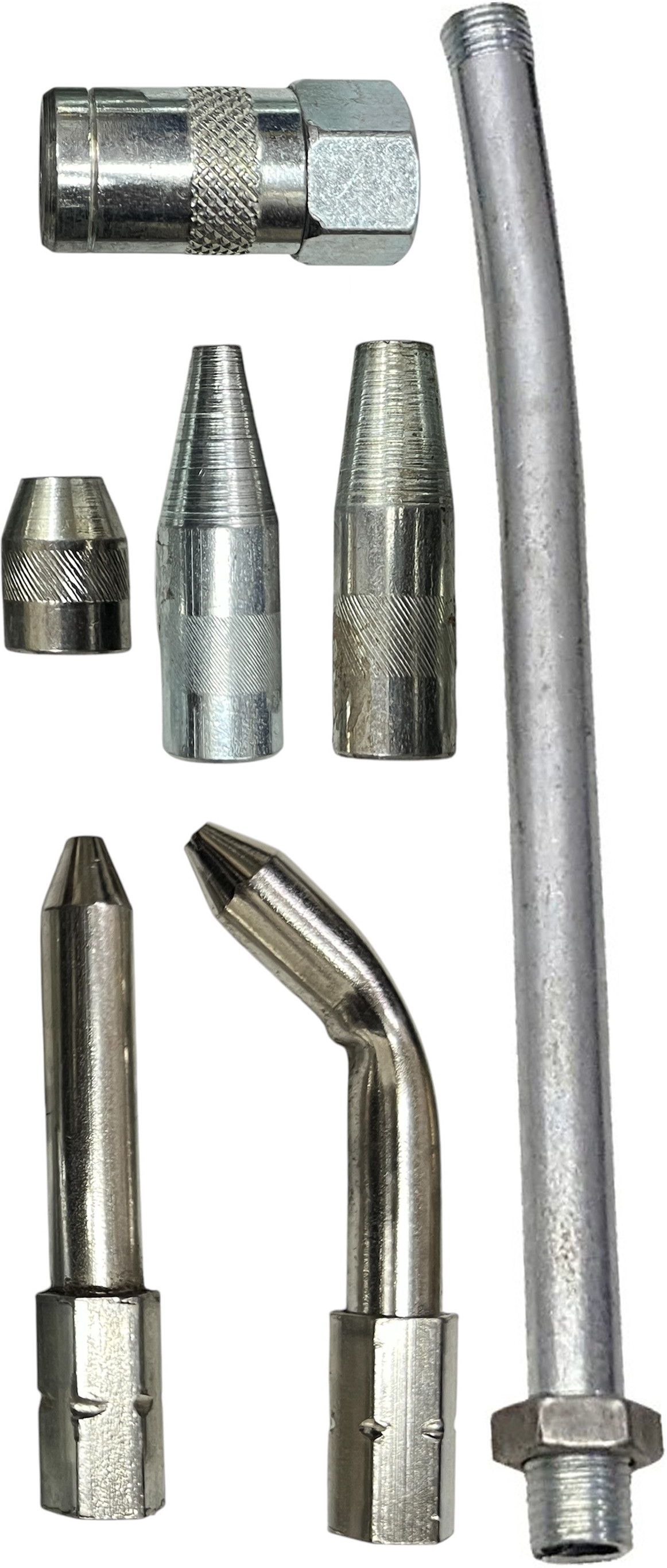 digital craft Multi Purpose Use Grease Gun Nozzle Set 7 Pieces Grease Gun Accessory Set Manual Pump image 1