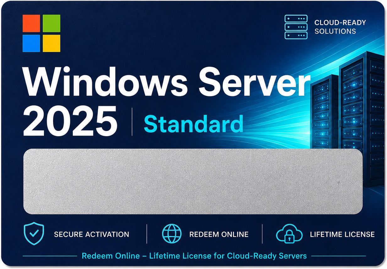 Gamework WS2025STD-KEY01 Standard License Key Card Edition Physical delivery only x32 x64 Operating System License-picture-20