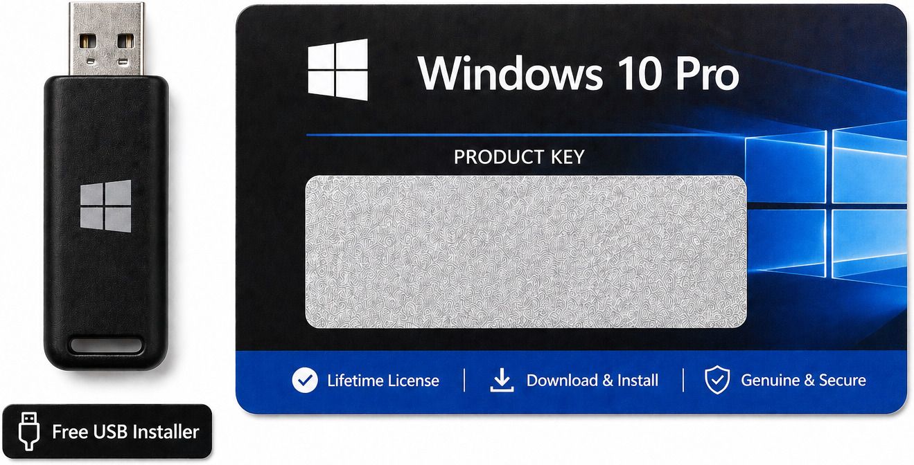 Gamework Windows 10 Pro License Key with USB Installation Media Windows 10 Pro Key Code with USB Installer x32 x64 Operating System License-picture-13