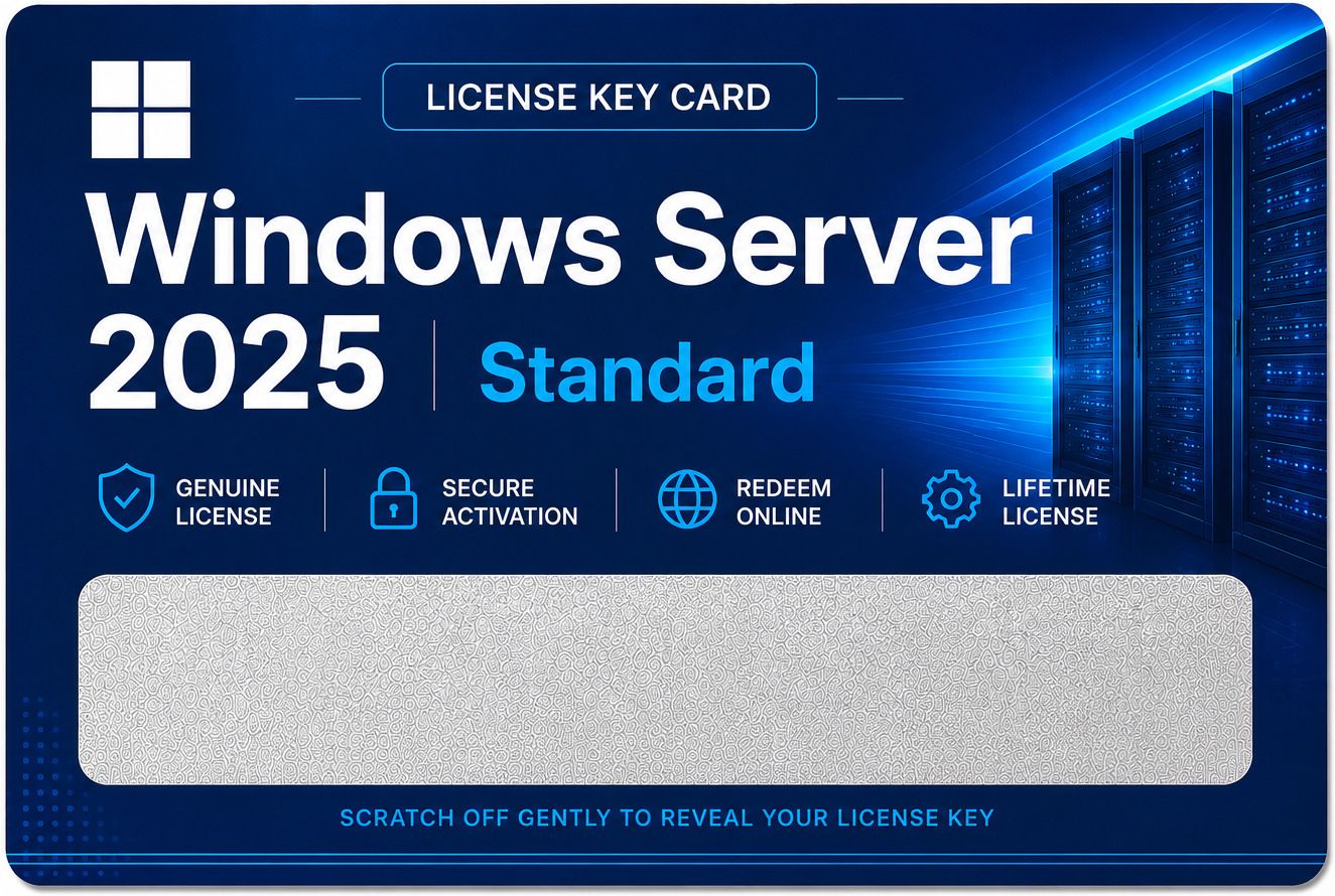 Gamework WS2025STD-LIC07 Standard License Key Card Edition Physical delivery only x32 x64 Operating System License-picture-25