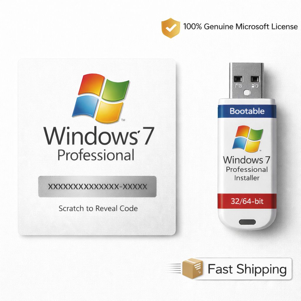 Gamework Windows 7 Professional on USB Pendrive (Bootable) Microsoft Windows 7 Professional Operating System x32 x64-image-16
