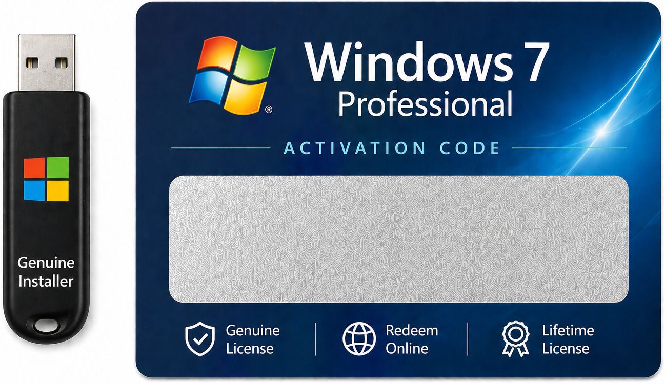 Gamework Windows 7 Pro Redeem Code with USB Installer Media Windows 7 Pro License Key – Installation Media USB – Activation Code x32 x64 Operating System License-picture-36