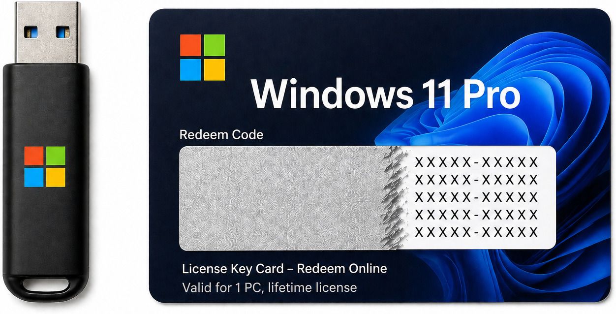 Gamework Windows 11 Pro Code Key Redeem with Installation Media – Bootable USB Windows 11 Pro x32 x64 Operating System License-picture-43