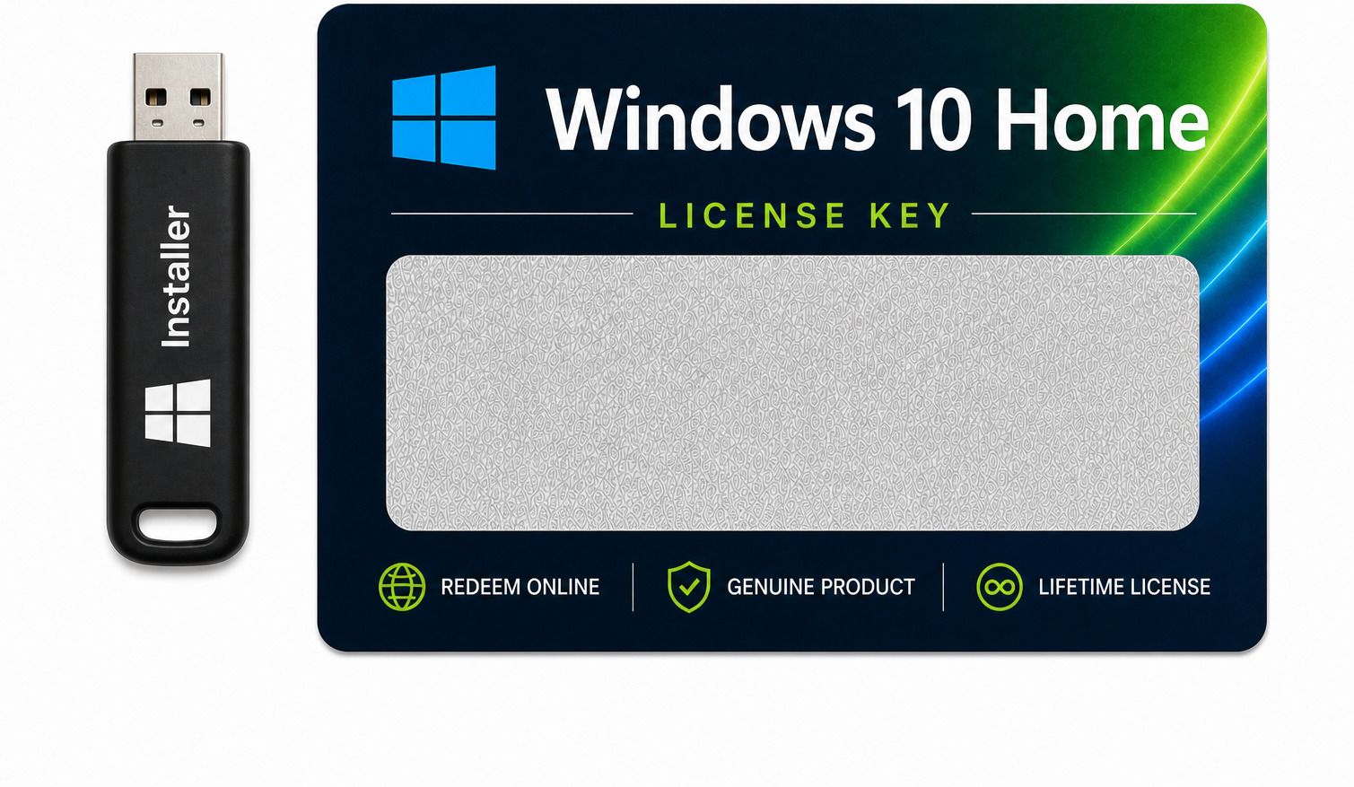 Gamework Windows 10 Home License Key with Installation Pendrive USB Windows 10 Home Redeem Code with USB Installer Media x32 x64 Operating System License-image-35