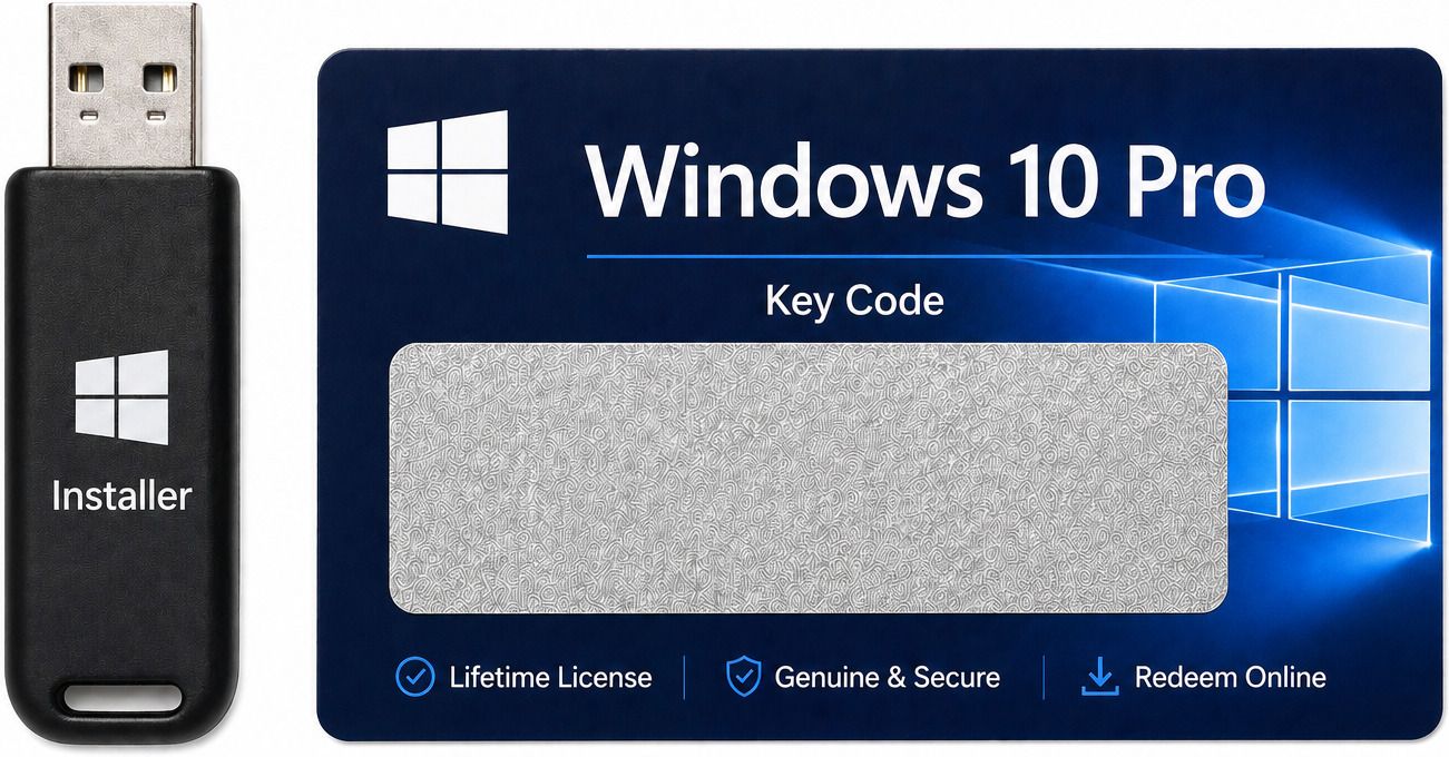 Gamework Windows 10 Pro Genuine Key with Included Pendrive Installer Windows 10 Professional Redeem Code With Bootable USB Media x32 x64 Operating System-picture-21
