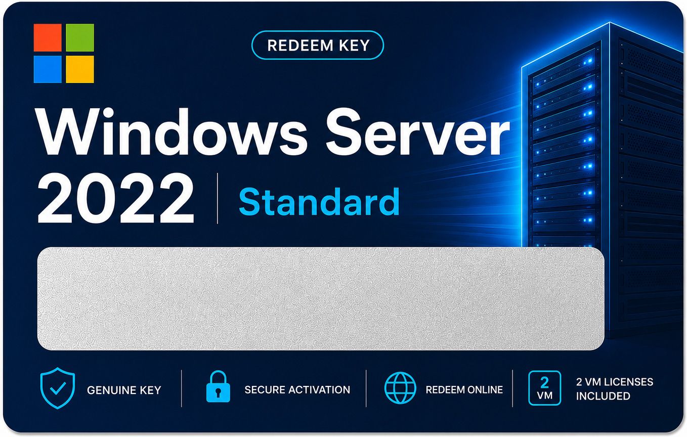 Gamework WS2022STD-REDEEMKEY08 Standard Redeem Key Physical Delivery x32 x64 Operating System License-picture-29