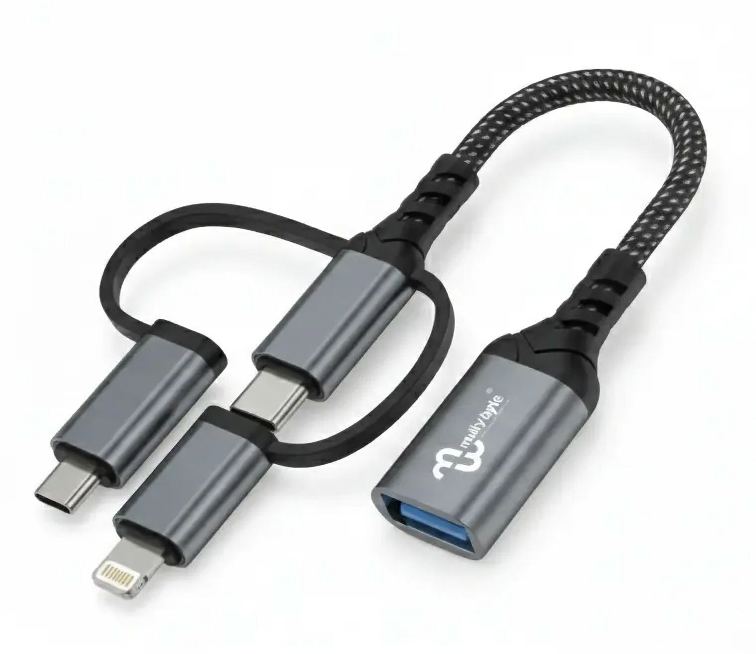 Multybyte Micro USB, USB Type C, Lightning, USB OTG Adapter-image-25