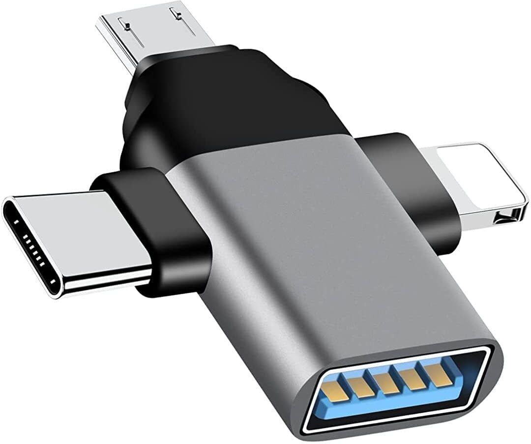 Skymac USB Type C, USB, Lightning OTG Adapter-picture-39