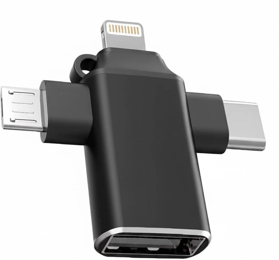 Aenoko Micro USB, USB Type C, Lightning OTG Adapter-picture-16
