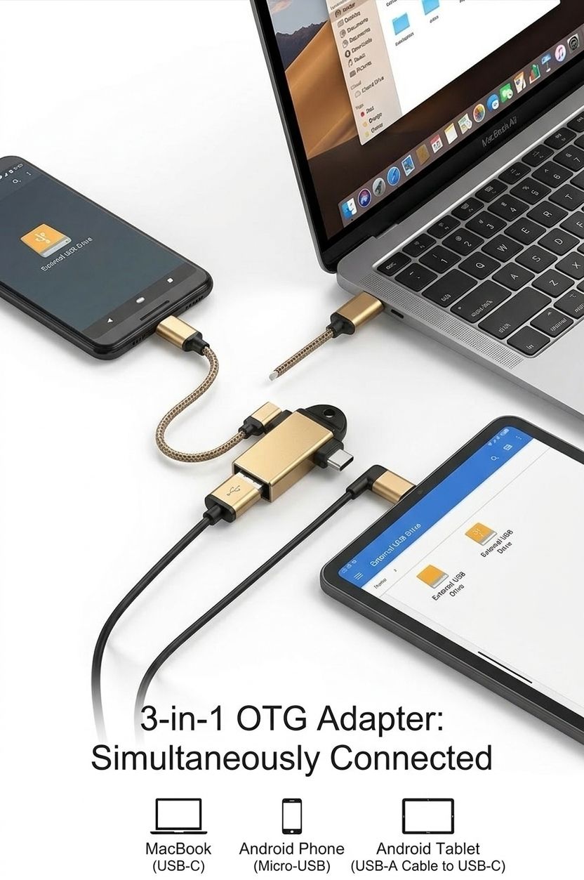 Aisha callection USB, USB Type C, Micro USB OTG Adapter-picture-37