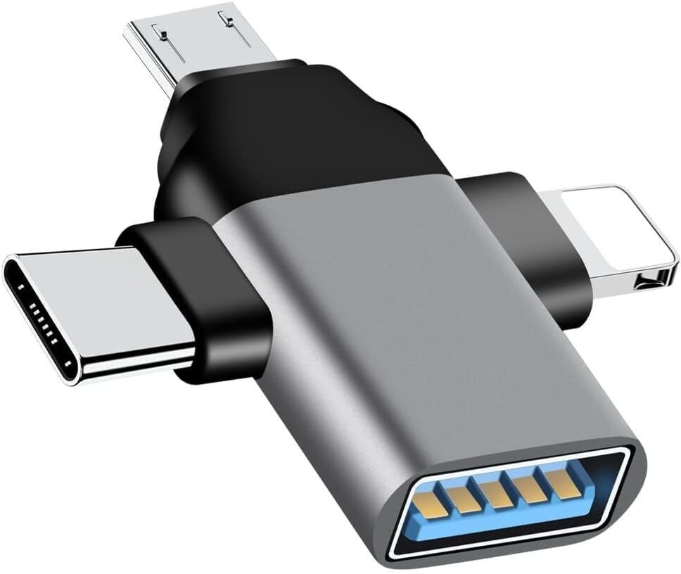Aenoko Lightning, USB Type C, Micro USB OTG Adapter-picture-30