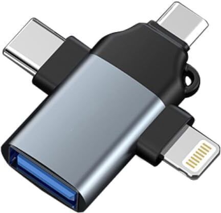 Aenoko Lightning, USB Type C, Micro USB OTG Adapter-picture-12