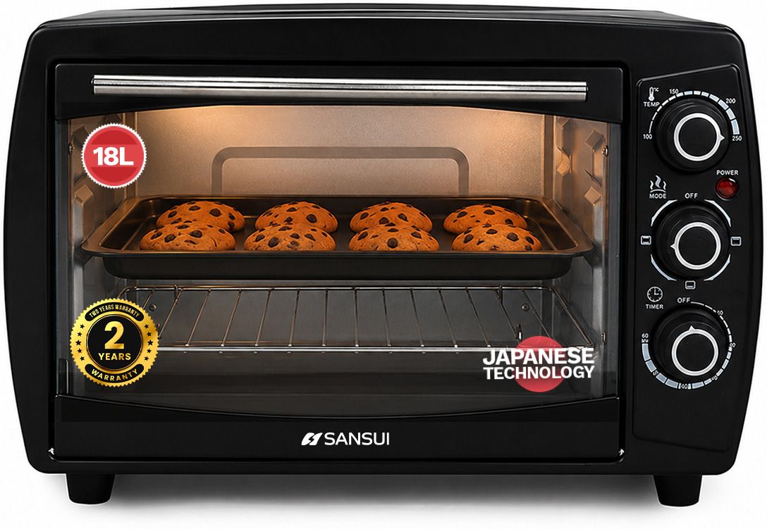 18-Litre 1200 Watt, Interior Light, 4 Cooking Modes Oven Toaster Grill OTG SNOT18NNTAB, Black-image-9