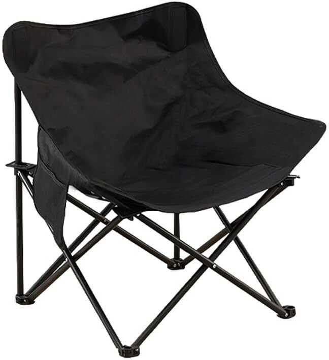 mjp traders Foldable High-Back | ,Garden Chair(black) Foldable Poly Steel Inversion Chair Foldable Polyester Inversion Chair-picture-15