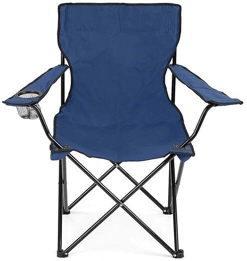 Portable Folding Chair with Arm Rest Cup Holder and Carrying Foldable Steel Foldable Carbon Steel Inversion Chair