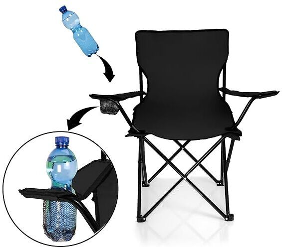adp traders Folding Chair with Arm Rest Cup Holder and Carrying Foldable Steel Inversion Chair-picture-43