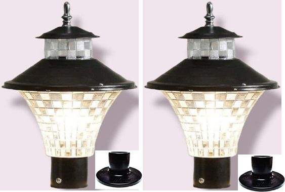 gate light new model PACK OF 2 STAND FREE Gate Light Outdoor Lamp-image-22