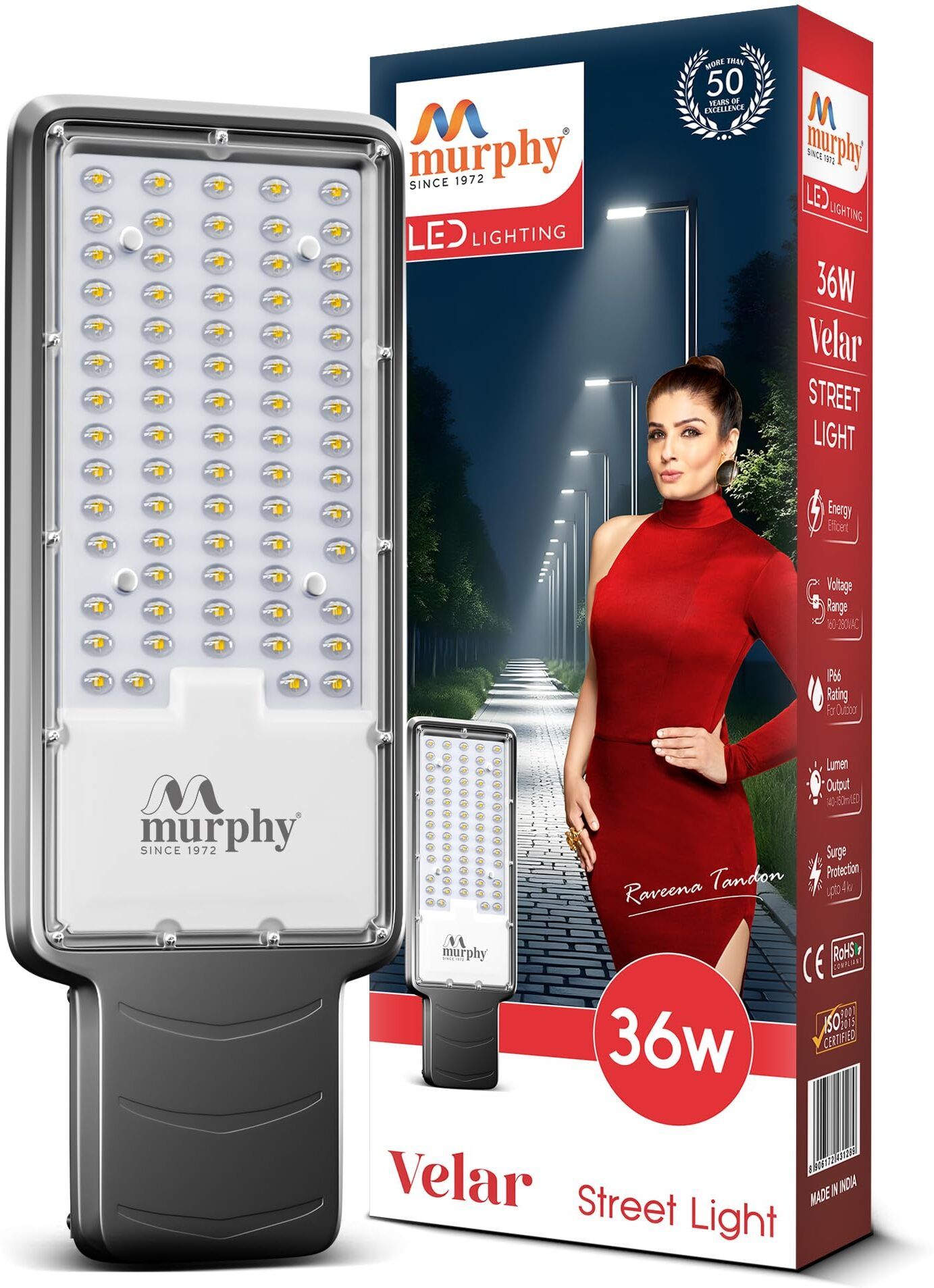 Velar 36W LED Street Light, Cool White, IP66, Pack of 1 Street Light Outdoor Lamp-image-9