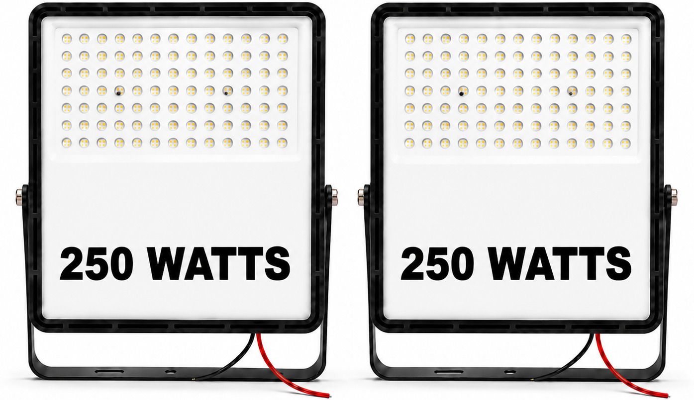 mg gold 250W LED Flood Light Pack of 2 | Waterproof Outdoor LED Flood Light | High Brightness White LED Light for Garden, Parking, Warehouse, Factory, Farmhouse & Security Lighting Flood Light Outdoor Lamp-picture-15
