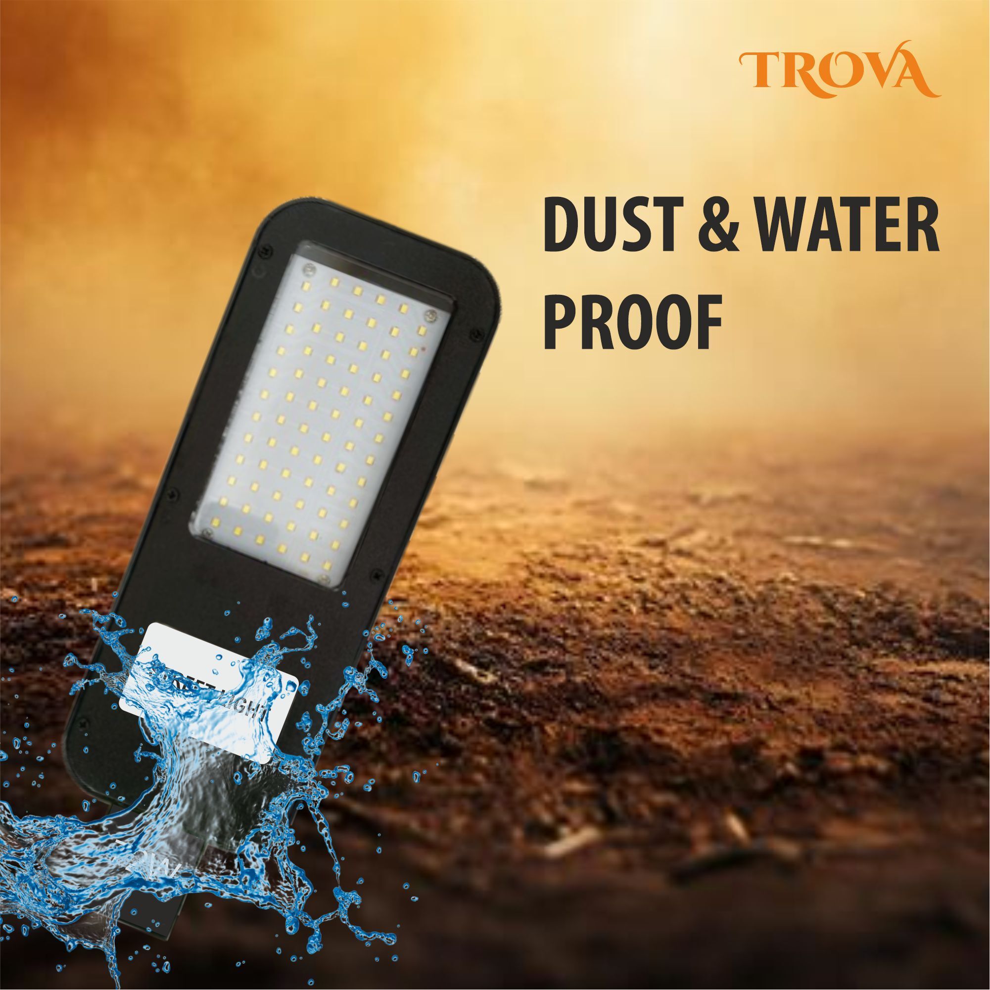 72W LED Street Light | High Brightness Outdoor Waterproof IP65 Energy Saving Street Lamp for Roads, Parking Lots, Gardens & Industrial Use Street Light Outdoor Lamp