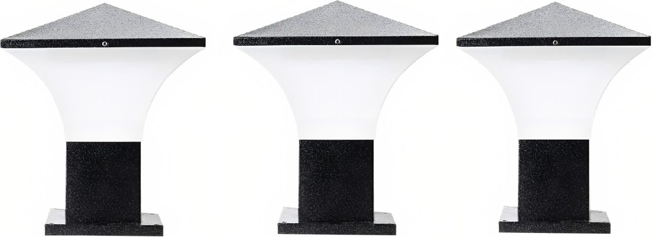 Modern Exterior Lighting for Home Entrance, Garden & Gate Pillar (Bulbnot Incl.) (Pack of 3) Gate Light Outdoor Lamp-image-37
