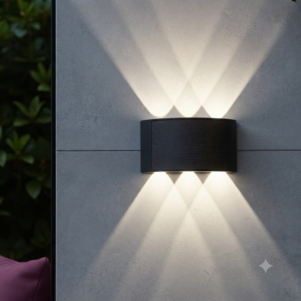LED Outdoor Waterproof Exterior interior Wall Step Up Down Light Fixture Lamp(pack of 2) Post Light Outdoor Lamp-image-44