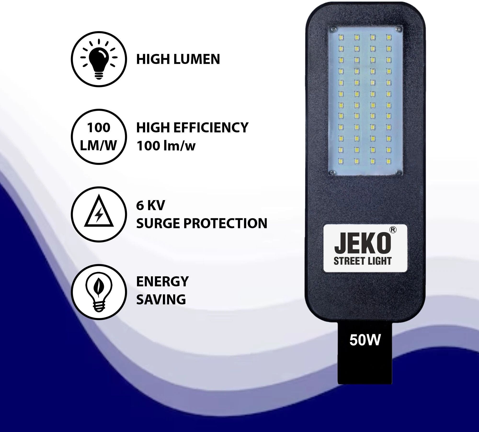 jeko jk_50W Waterproof Outdoor LED Street Light - BIS Approved Corded Electric Street Light Outdoor Lamp-picture-24
