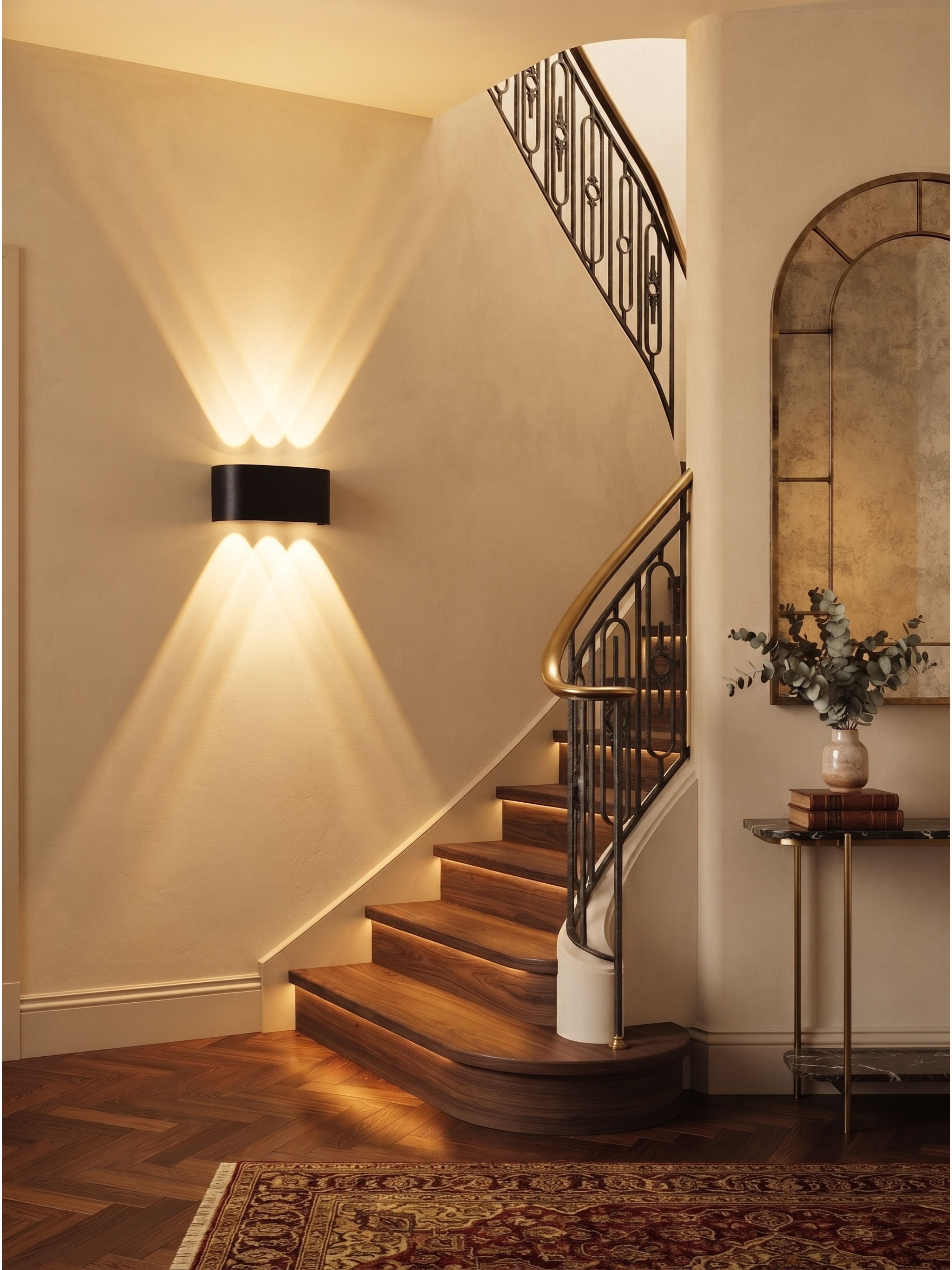 LED Wall Lamp, Up and Down Wall Light, Step Light, Waterproof, Interior Exterior Wall Light, Warm White Post Light Outdoor Lamp-image-40