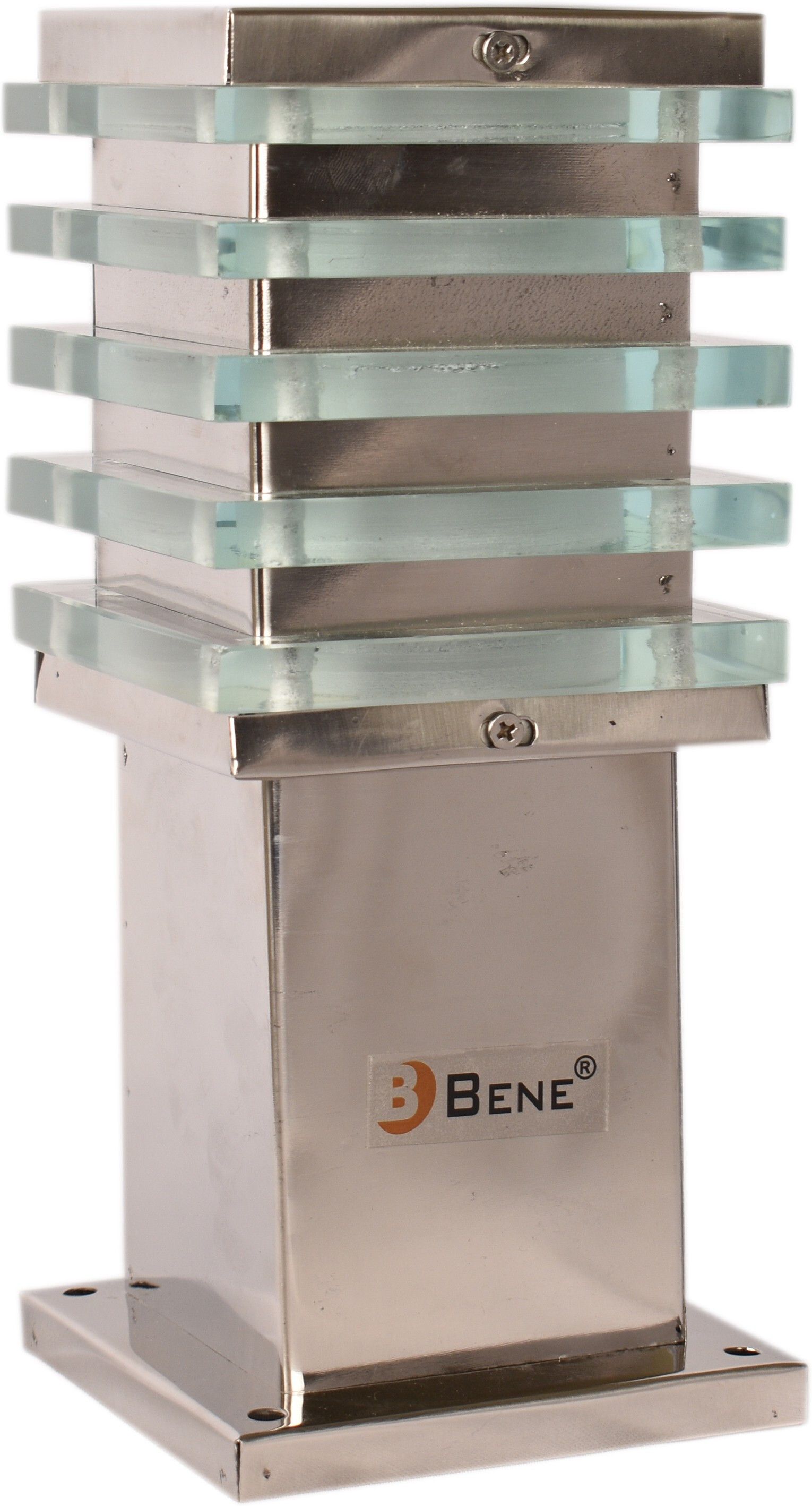 Ice Cube Outdoor Lamp, (Steel Shiny 11 Cms, Pack of 1 Pc) Gate Light Outdoor Lamp-image-2