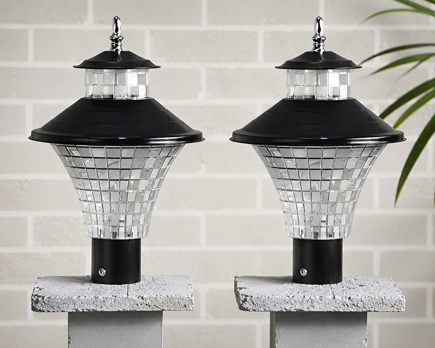 Outdoor Waterproof Elegant Design Gate Light Energy Efficient Decorative Exterior Fixture for Entry Gates, Garden Pillars, Porch, Driveway and Fence Posts (without Bulbs 2, Pack) Gate Light Outdoor Lamp-image-30