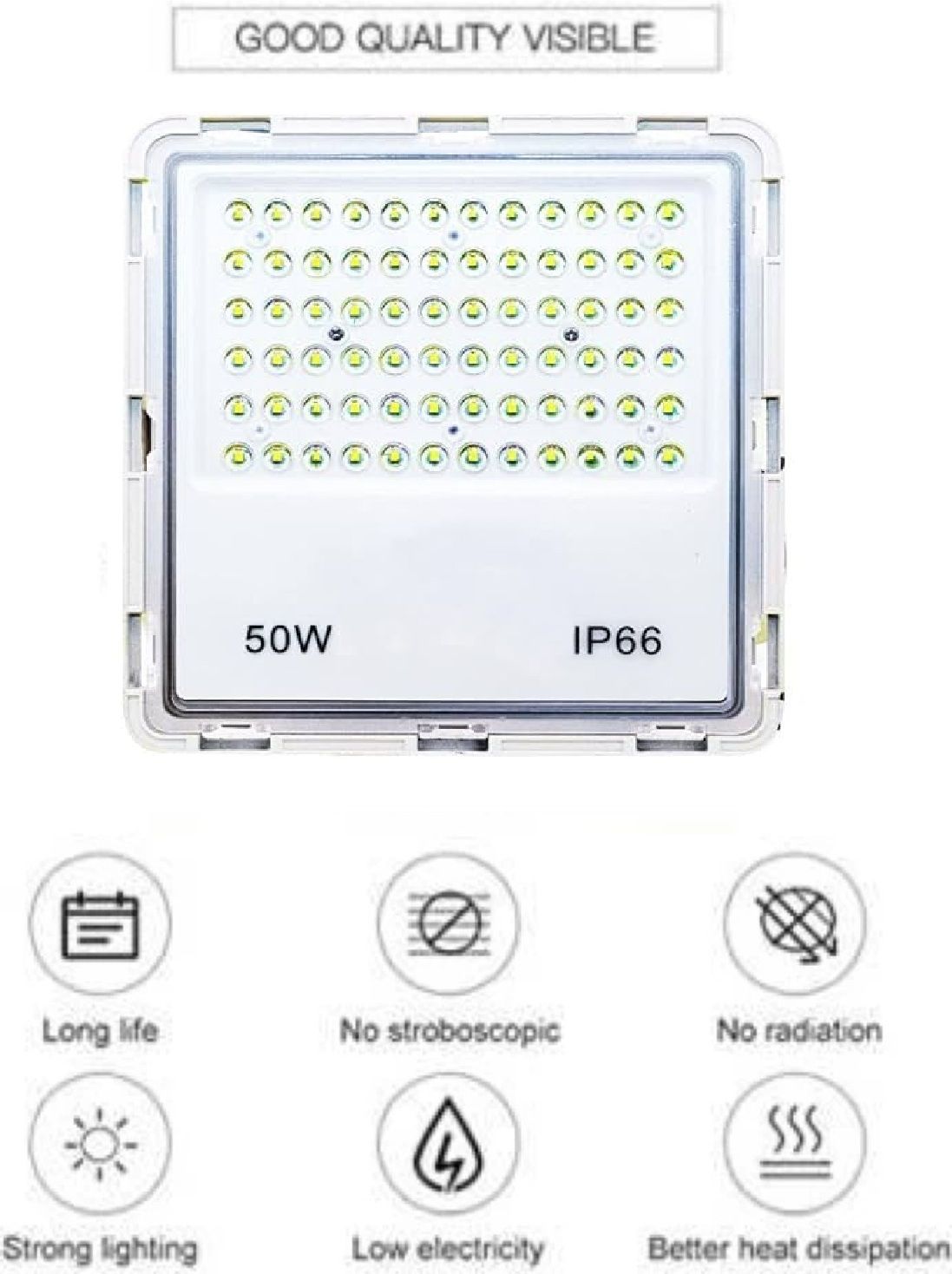 50 Watt Ultra Thin Slim Lens Ip66 Led Flood Light Outdoor Light Cool White Waterproof Flood Light Outdoor Lamp-image-16