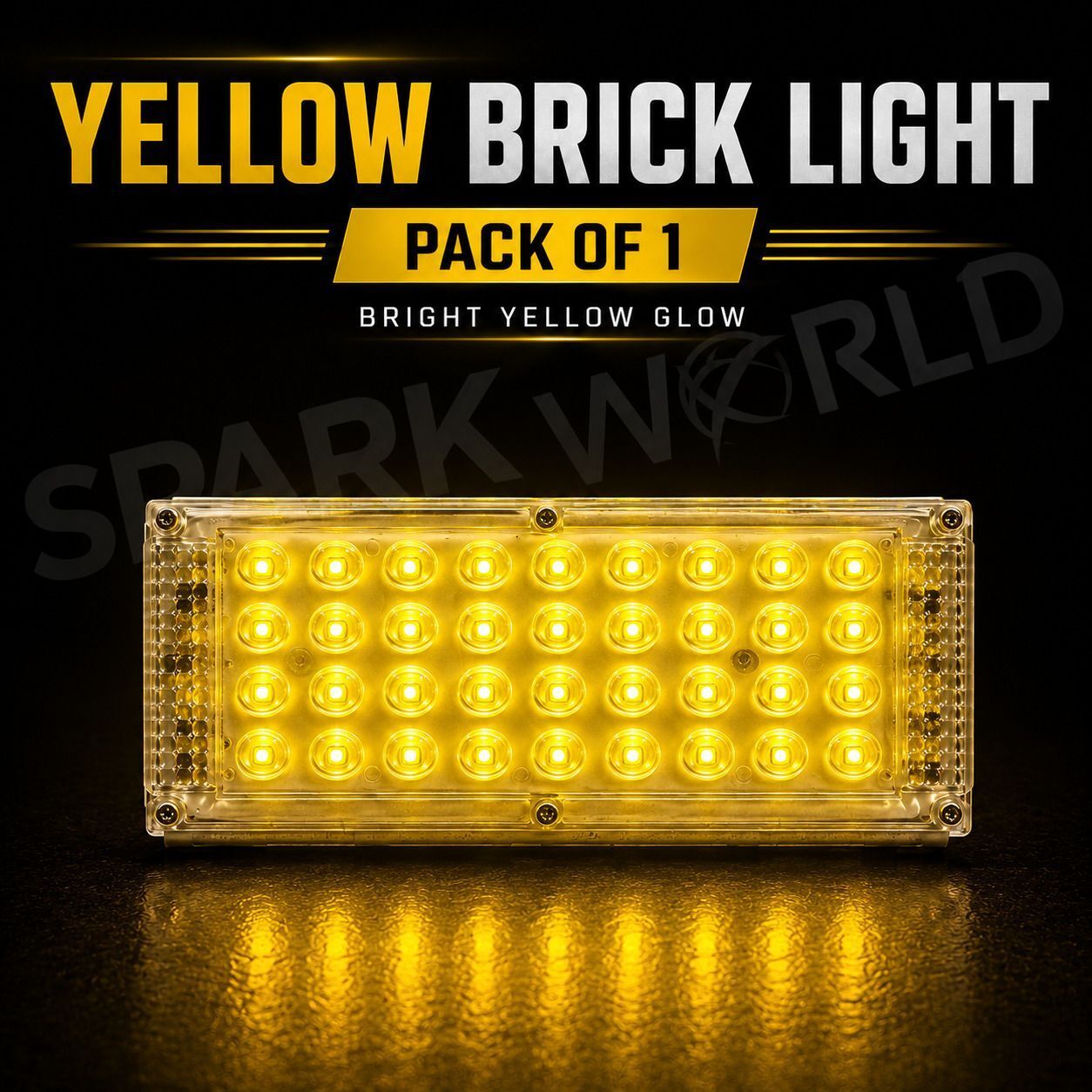 spark world 50 Watt Brick Yellow Colour Flood Light for Outdoor (Pack Of-1) Flood Light Outdoor Lamp-picture-13