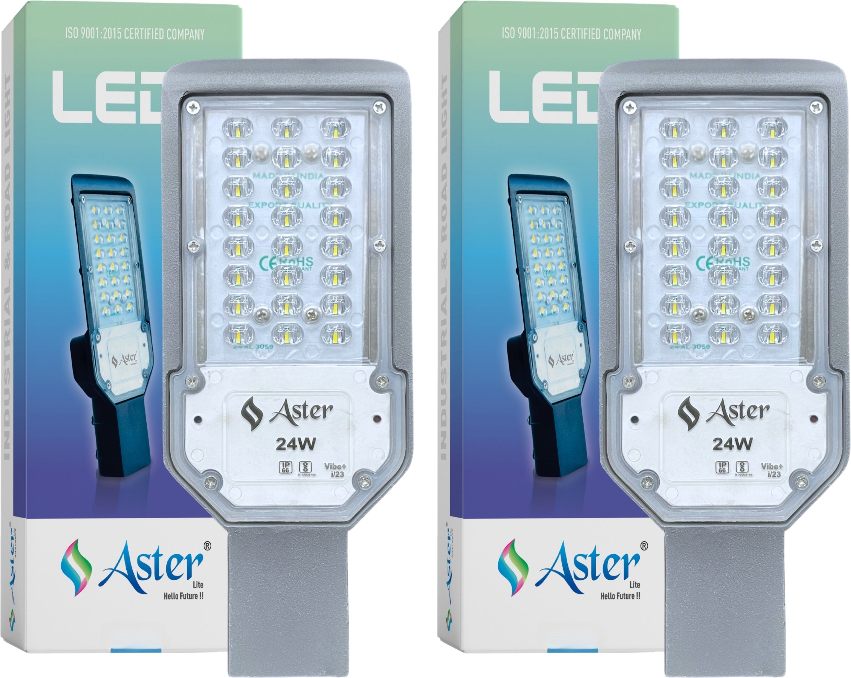 Vibe+ 24W LED Street Light IP66 Waterproof (Pack of 2) Flood Light Outdoor Lamp-image-45