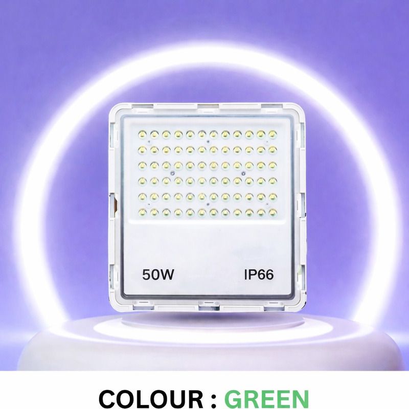 Lens Flood light extra life 50 Watt LED light pack of 1 (GREEN) Flood Light Outdoor Lamp-image-38
