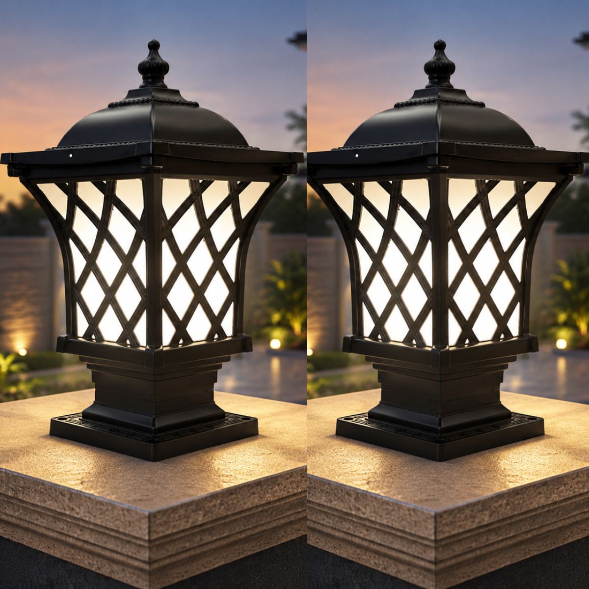 2 P BARFI GATE LAMP FOR OPUTDOOR PILLAR Post Light Outdoor Lamp-image-41