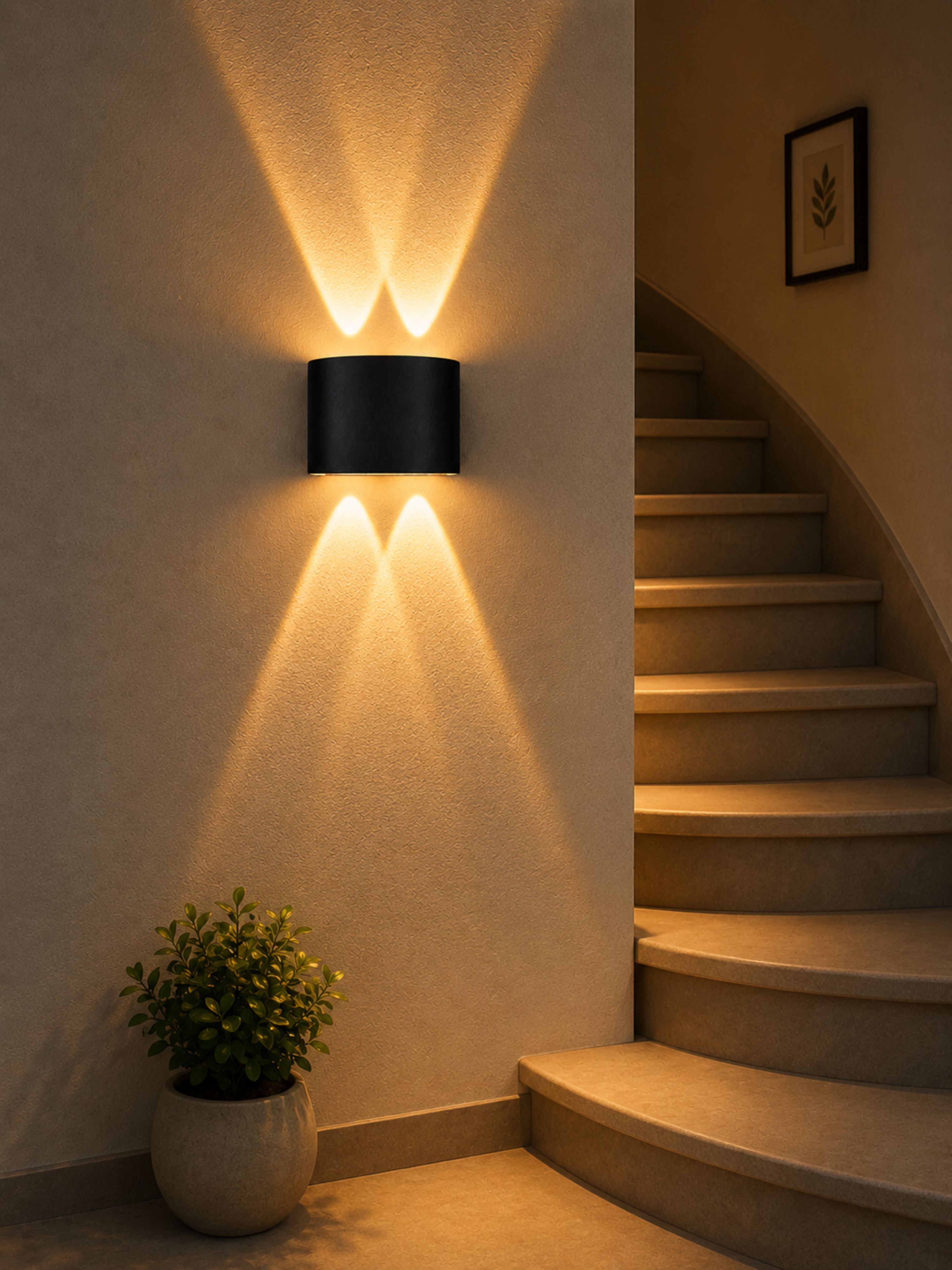 LED Wall Lamp, Up and Down Wall Light, Step Light, Waterproof, Interior Exterior Wall Light, Warm White Post Light Outdoor Lamp-image-28