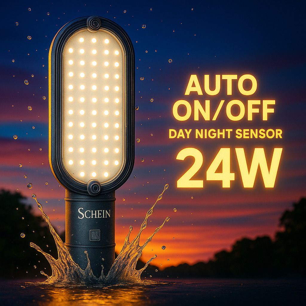 schein 24W Polycarbonate LED Street Light | Automatic Day/Night Sensor – No Manual On/Off Needed | Time Saving, Energy Saving & Hassle-Free Lighting | Bright White Output | Durable IP66 Waterproof Body | BIS Approved, ISO Certified | Ideal for Roadsides, Homes, Farms, Factories & Rural Areas | Pack of 1 Street Light Outdoor Lamp-picture-41